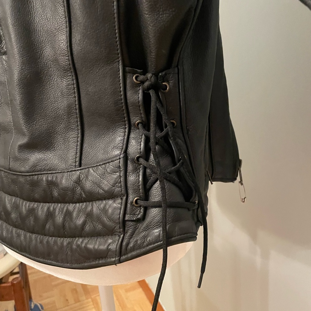 LEATHER Motorcycle jacket, women’s size M